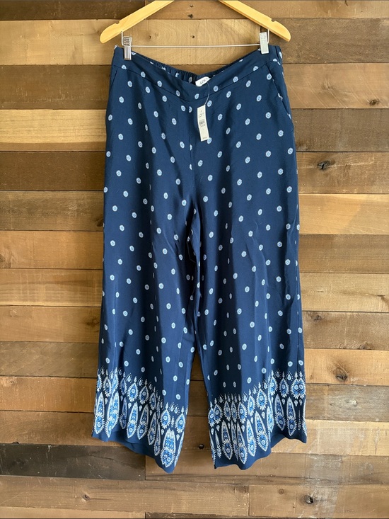 LOFT Pants - LOFT Fluid Pants with mosaic print wide leg